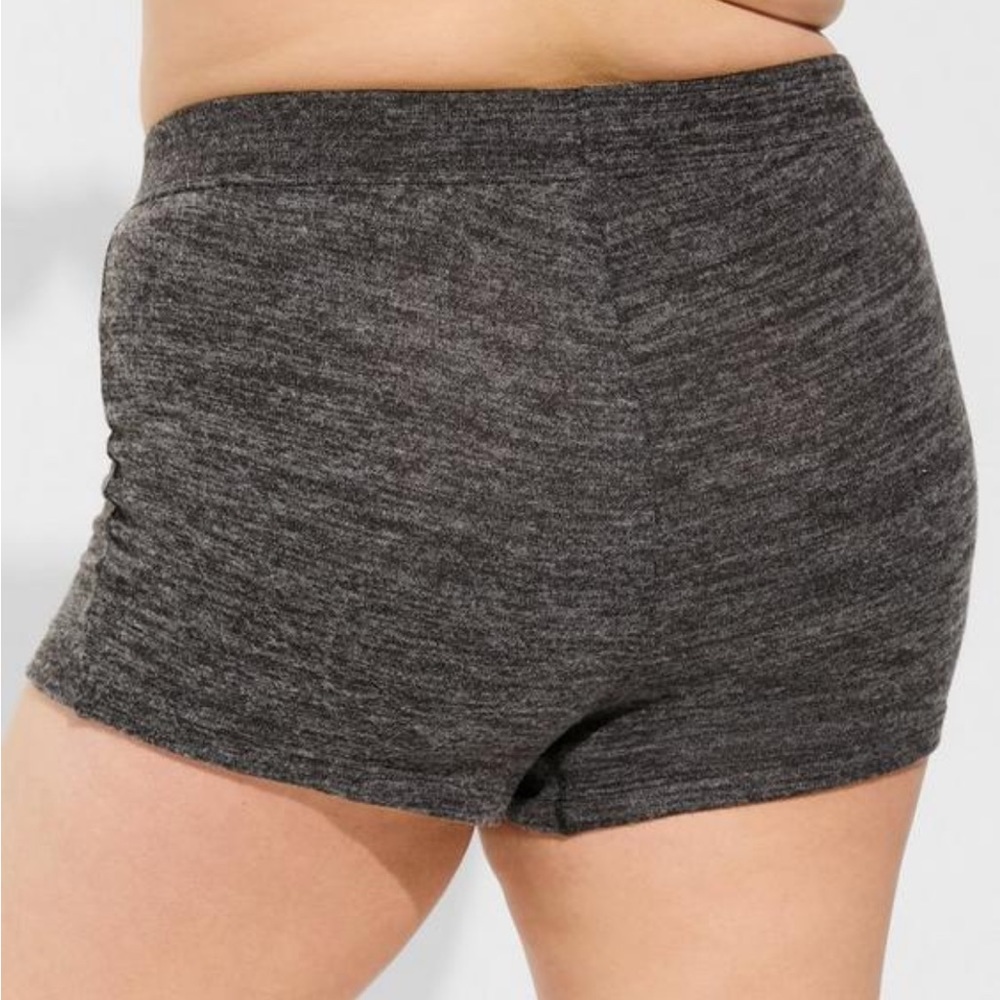 NWT Torrid Hacci High Waist Shortie-Black Heather - Picture 2 of 7